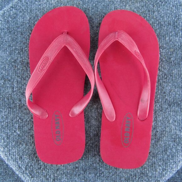 Old Navy‎ Women Flip Flop Sandal Shoes Red Synthetic Size 6 Medium - Picture 6 of 7